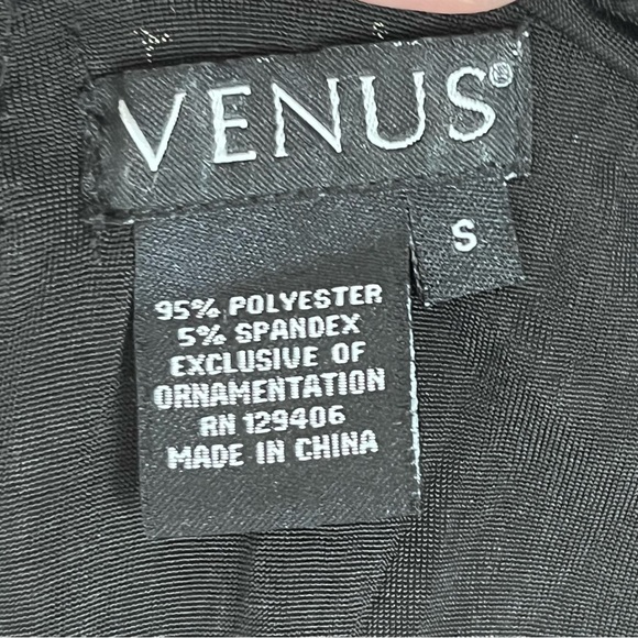 Venus Dress Womens Small Sequin Mini V Neck Long Sleeve Evening Date Party Blue - Picture 5 of 12